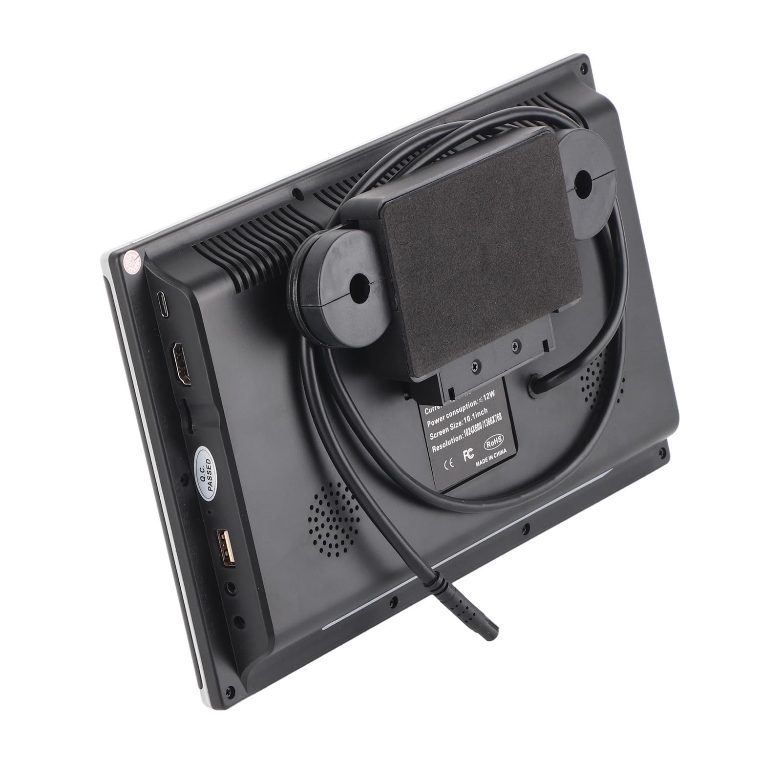 Monitor per Poggiatesta per Auto, Monitor per Supporto per Poggiatesta da 10,1 Pollici Multimedia Touch Screen Lettori Video di Intrattenimento per Sedili Posteriori per Android
