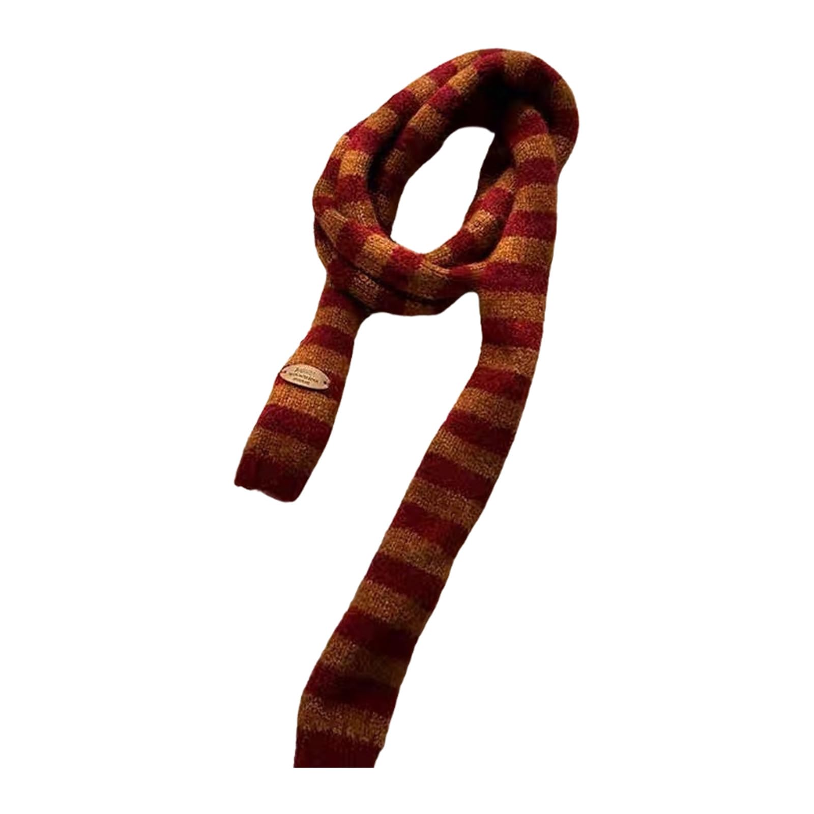 MICFENY Thin Scarf Lightweight Ribbed Texture Neckerchief Fashionable Unisex Neck Wrap Scarf For Cold Weather