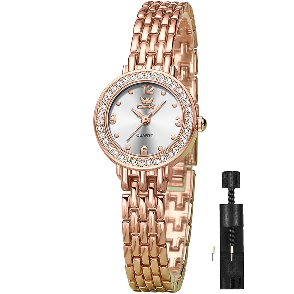 Image of OPK Wacthes for Women Bracelet Dress Easy to Read Stainless Steel Ladies Watches for Female Small Watch Waterproof Luminous Date