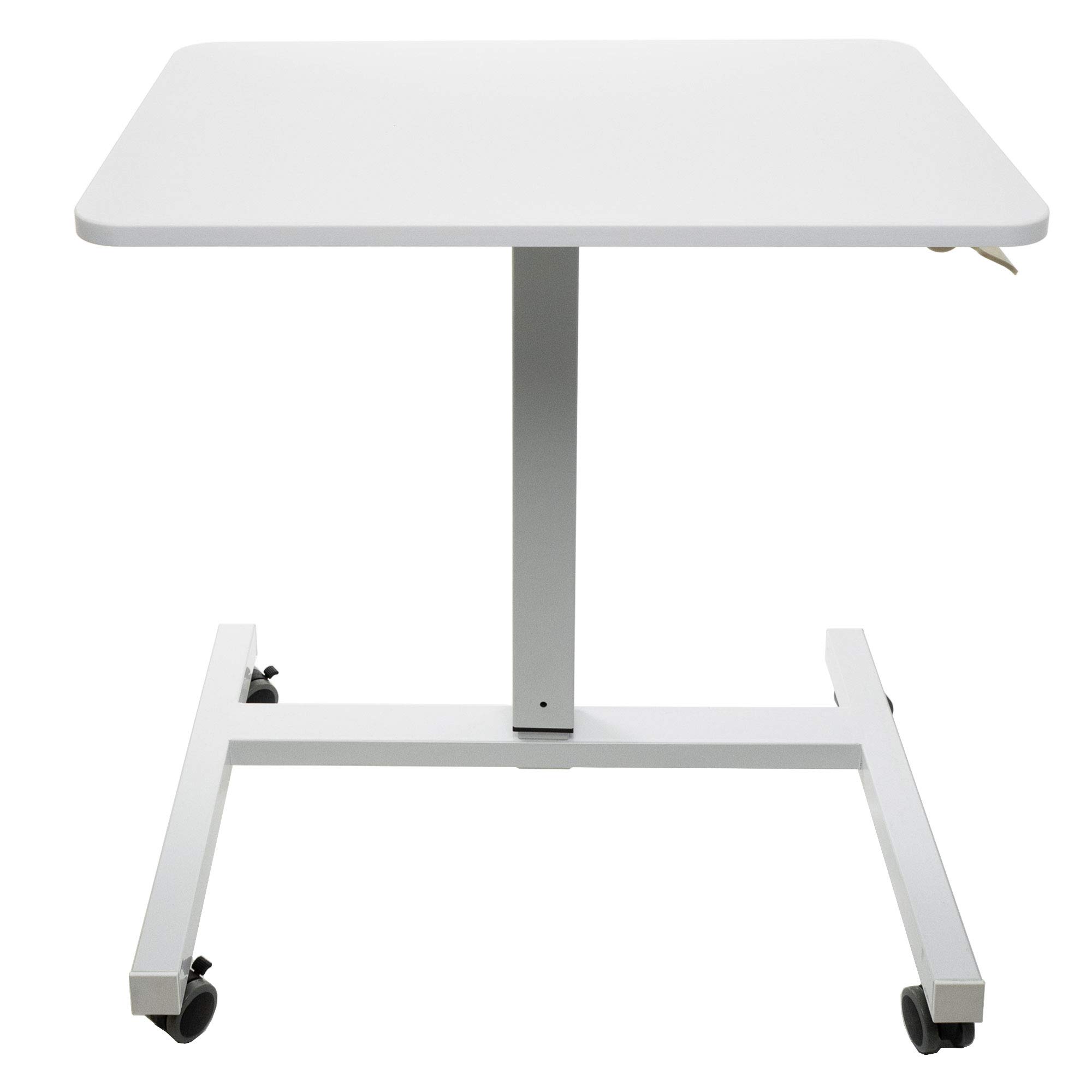 Buy Laptop Cart on Wheels Adjustable Height, Pneumatic Sit to Stand