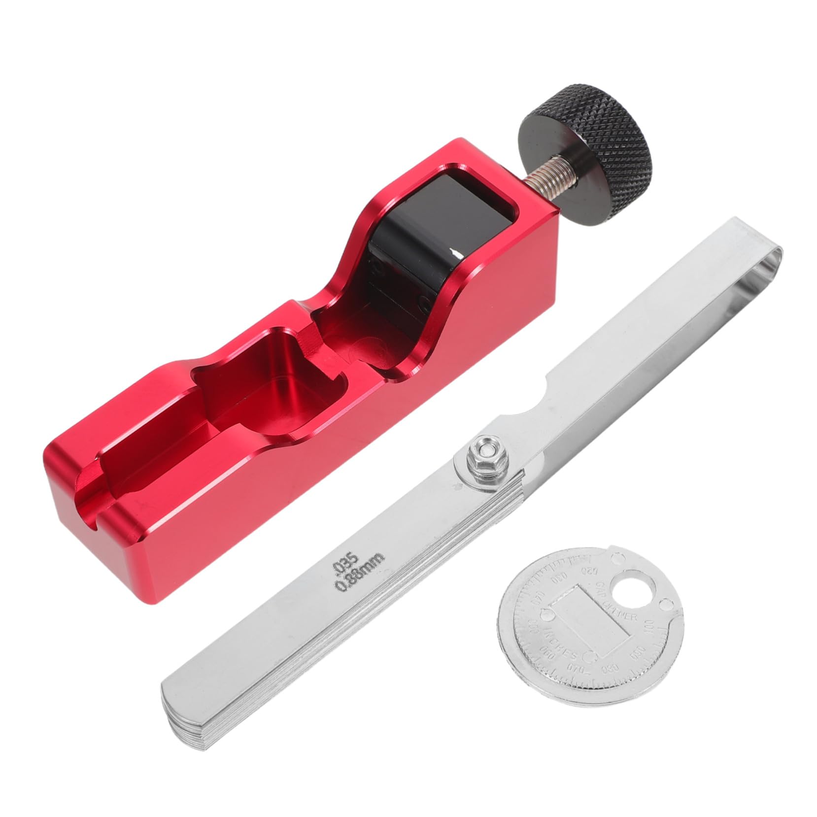 SOIMISS Strumenti per Candele di Accensione per Auto Kit di Riparazione Filettature Maschi Misuratore di Distanza Misuratori di Spessore delle Valvole Utensile per Regolazione