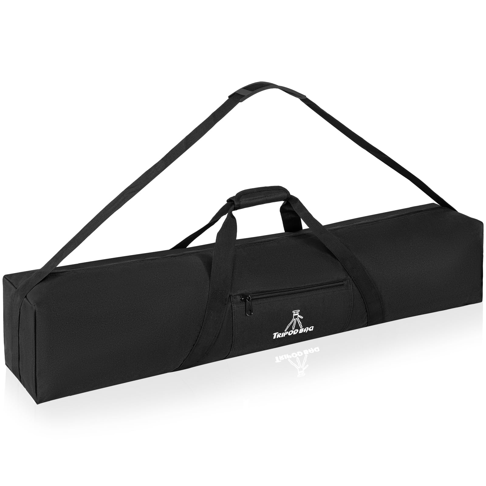 BQKOZFIN Tripod Bag 36in Tripod Carrying Case, 91.5x17.8x17.8cm Heavy Duty Nylon Bag with Shoulder Strap & Handles, Padded Tripod Carrying Bag for Light, Speaker, Boom, Microphone Stands (Black)