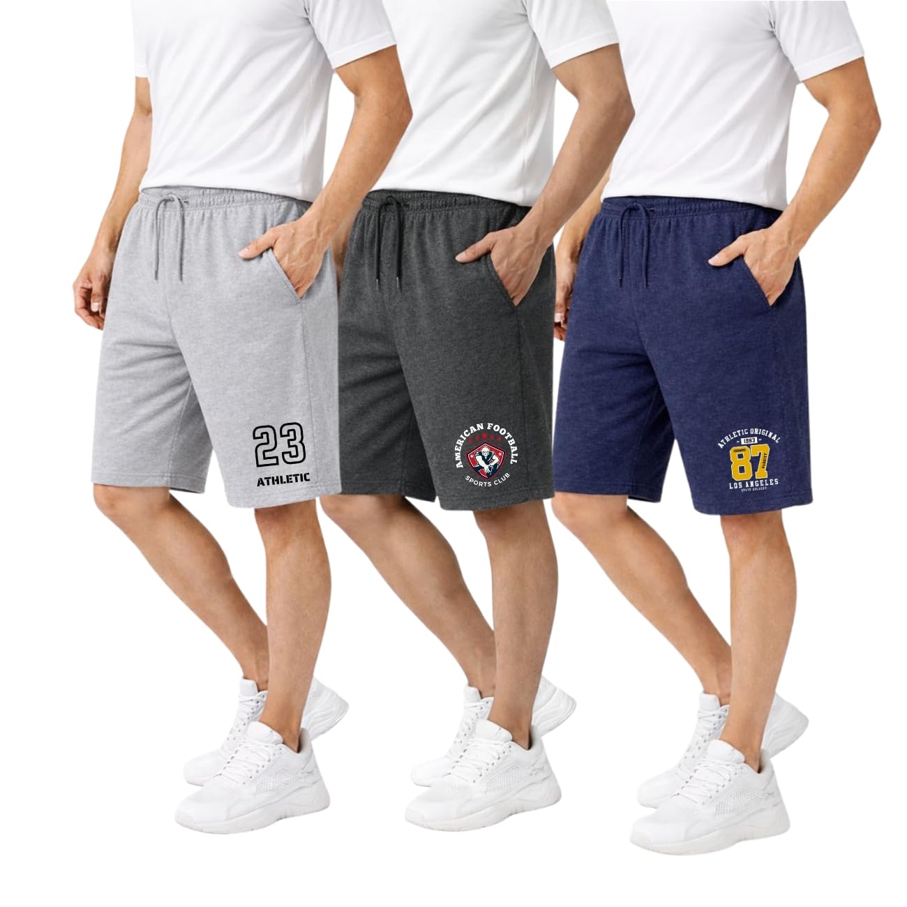 KART BLACK Plus Sizes Men's Cotton Knee Length Shorts(M,L,XL,XXL,3XL,4XL,5XL Shorts) | Casual and Night Wear Mens Shorts
