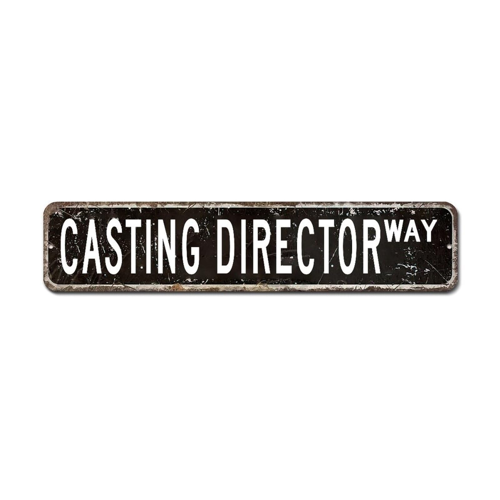 LMMIXEE Casting Director Metal Sign Casting Director Street Signs Customized Casting Director Decor Farmhouse Metal Wall Sign Rustic Wall Art Kitchen Home Decor Signs Housewarming Gift 18x4in