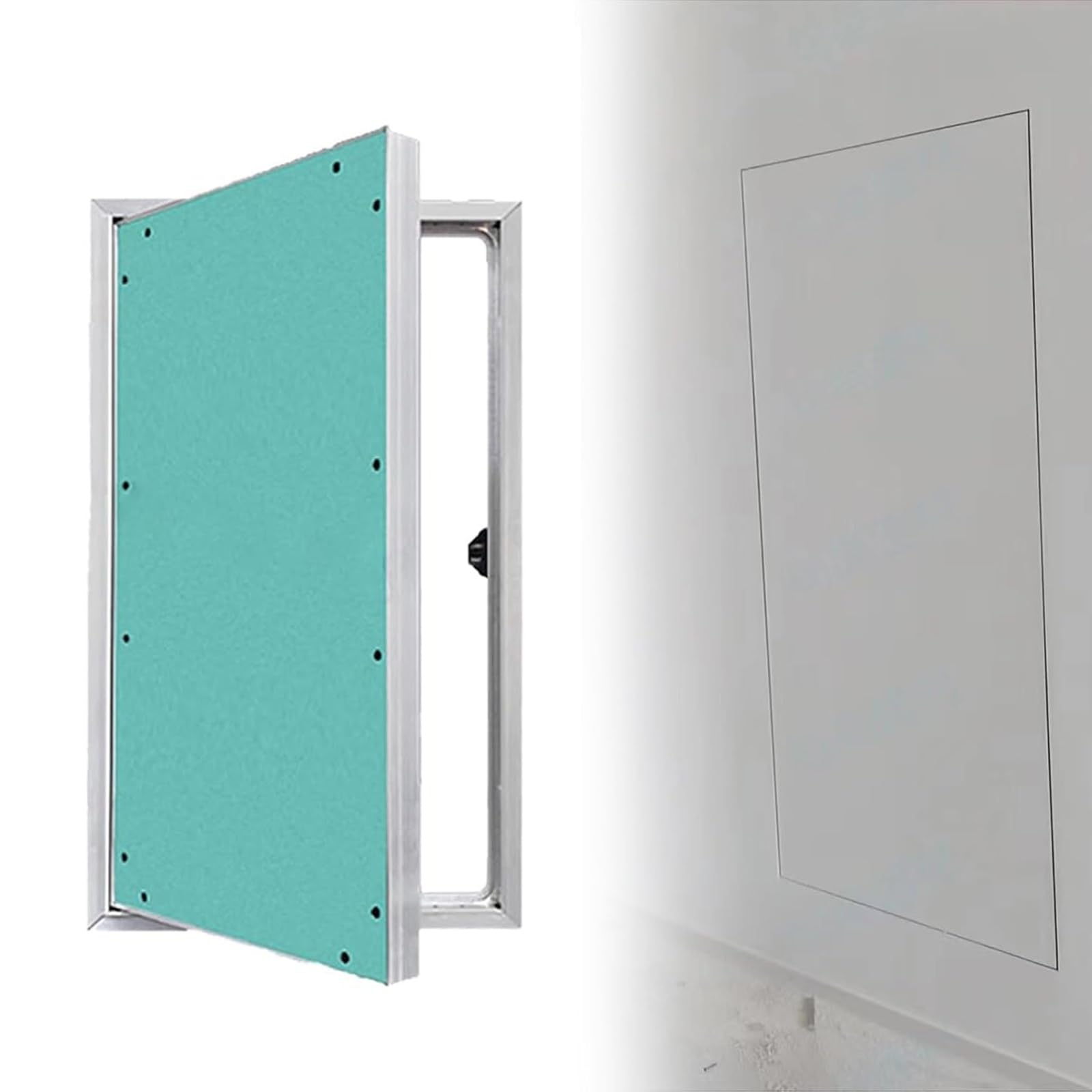 Puerta de fontanería de yeso pintable 300 x 650 mm para registro de tuberías de agua