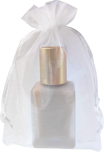 Supertina Sheer Organza Bags 10x15 CM 50 Count Mesh Jewellry Bags with Drawstring Great for Party Wedding Favor Sachet Bag (White)