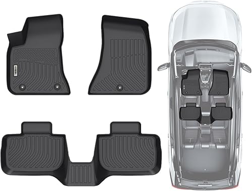 Vista 10 de orealtrend Alfombrillas de repuesto negras para cargador AWD 2011-2023, resistentes para todo tipo de clima, alfombra delantera y trasera, ajuste