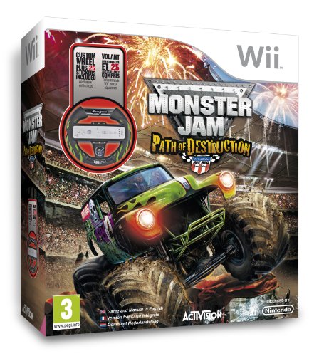 Monster Jam Path of destruction et son volant pour vos soirées de jeu en famille