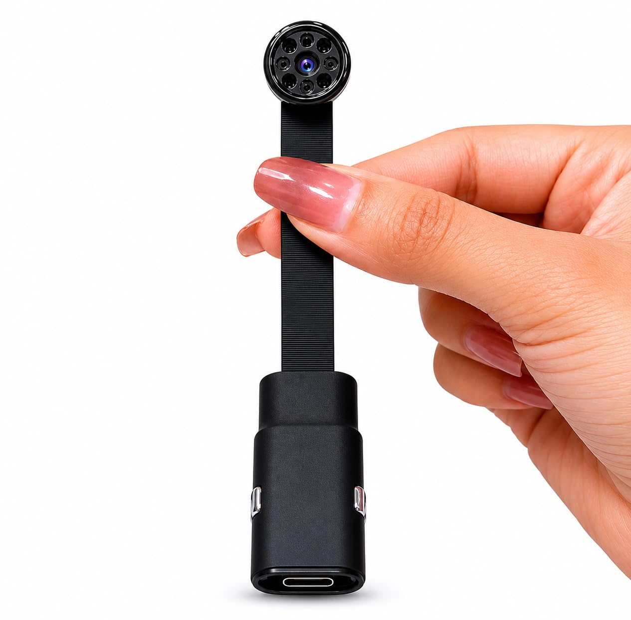 FREDI HD PLUS WiFi Button Camera | 1080P HD Video Recording | Flexible Bendable Design | Live View on Mobile & Laptop | iWFCAM App Support | 32GB Memory Card Support | Audio Video Recording Camera-image-22
