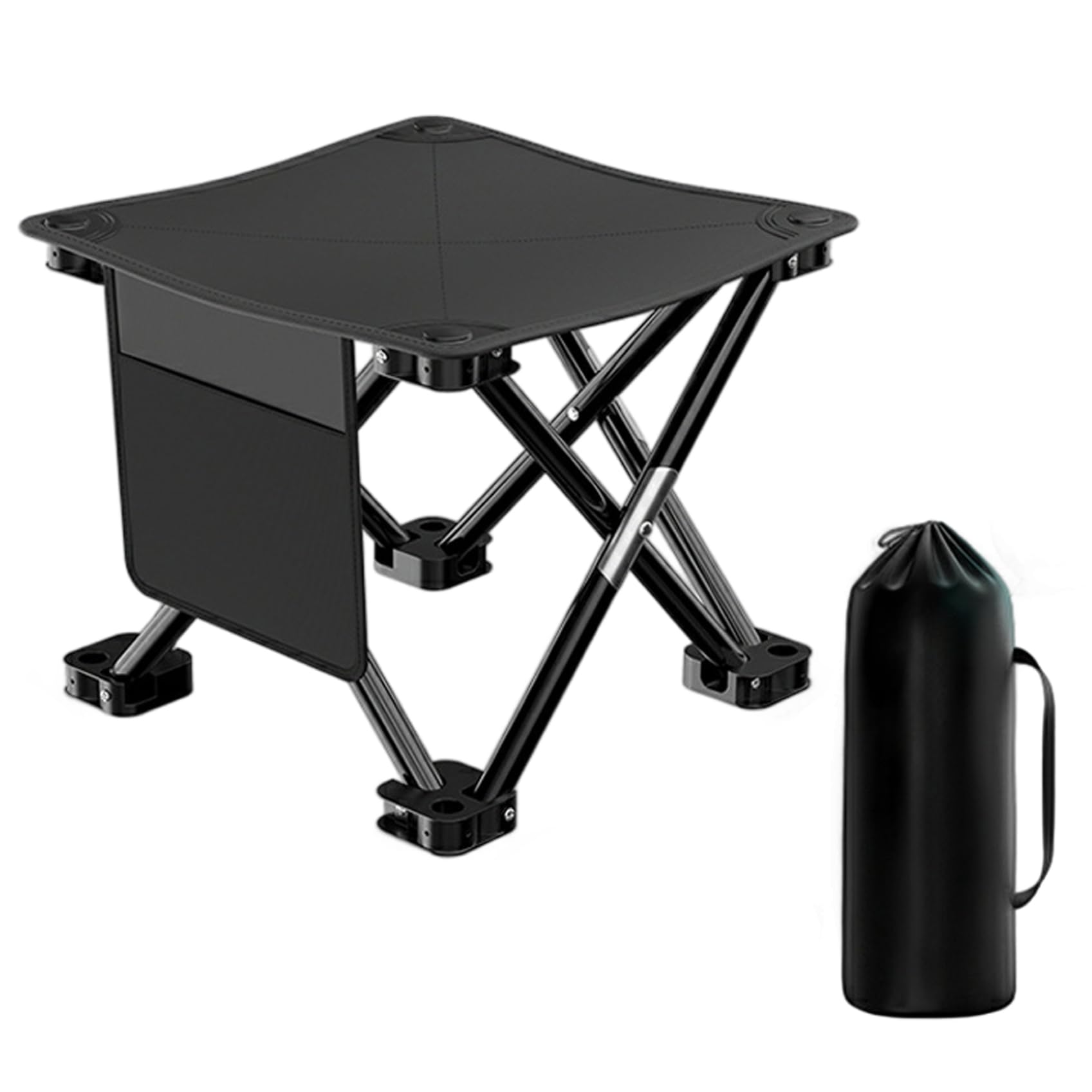 Chaise pliante portable anti-enfoncement pour sol meuble de pêche et jardin