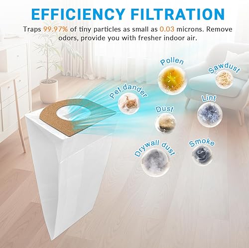 Miniatura 5 de Paquete de 12 bolsas tipo G compatibles con bolsas de vacío Dirt Devil tipo G, aspiradora de mano real, 3010347001, 3010348001, 3103075001