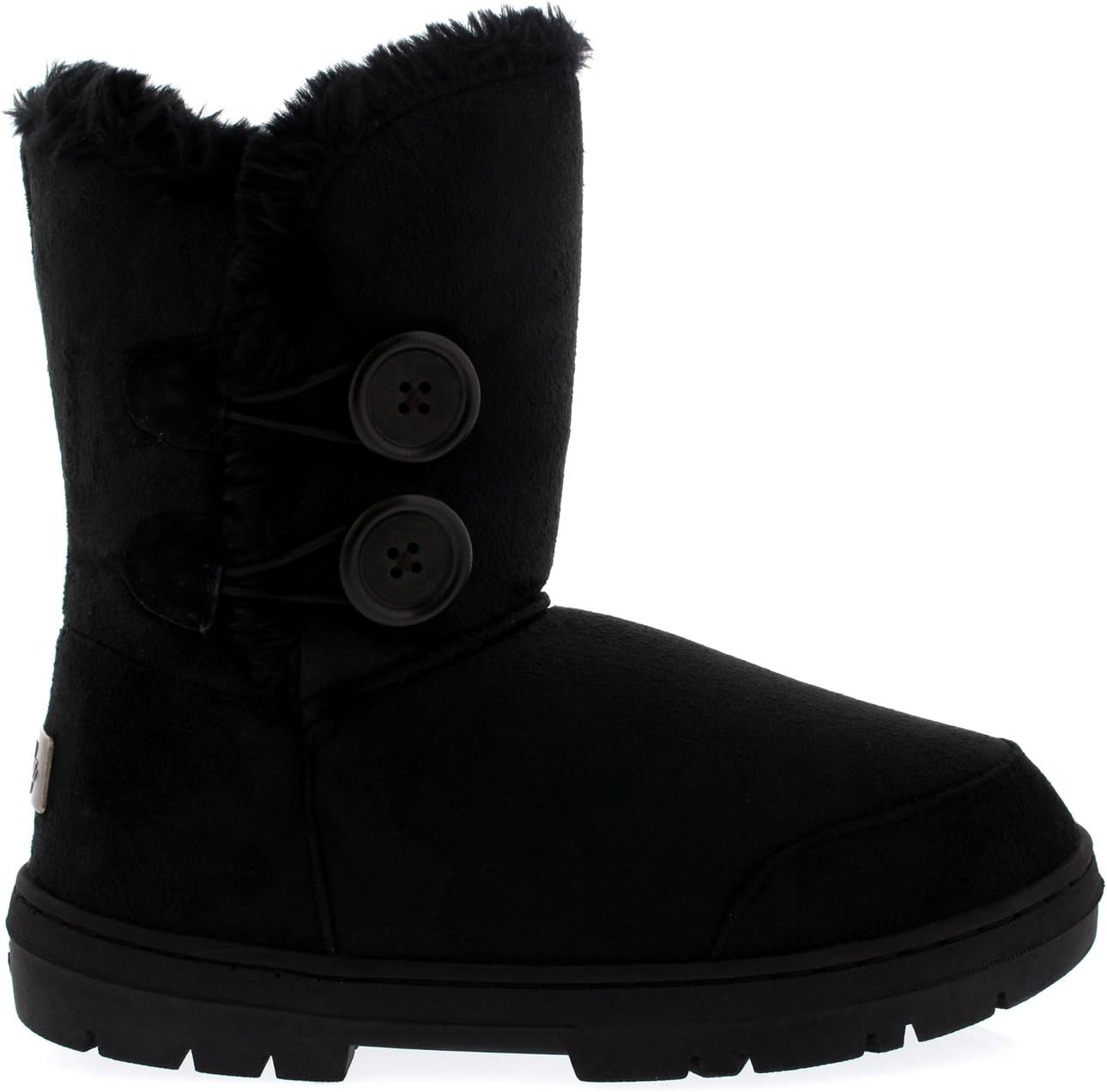 HollyWomens Twin Button Waterproof Winter Snow Boots