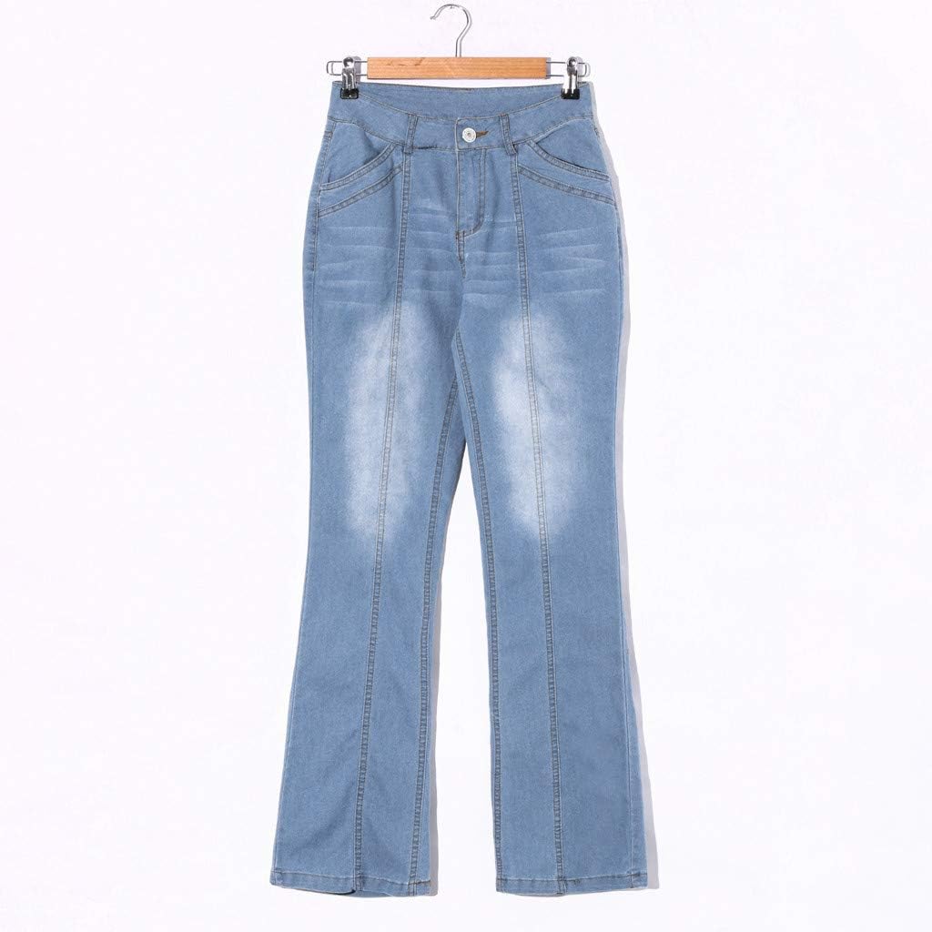 Women's Modern Bootcut Jeans, Juniors Classic Fit Flare Jeans, Ladies Elastic Pull-On Slim Fit Denim Pants Jeggings