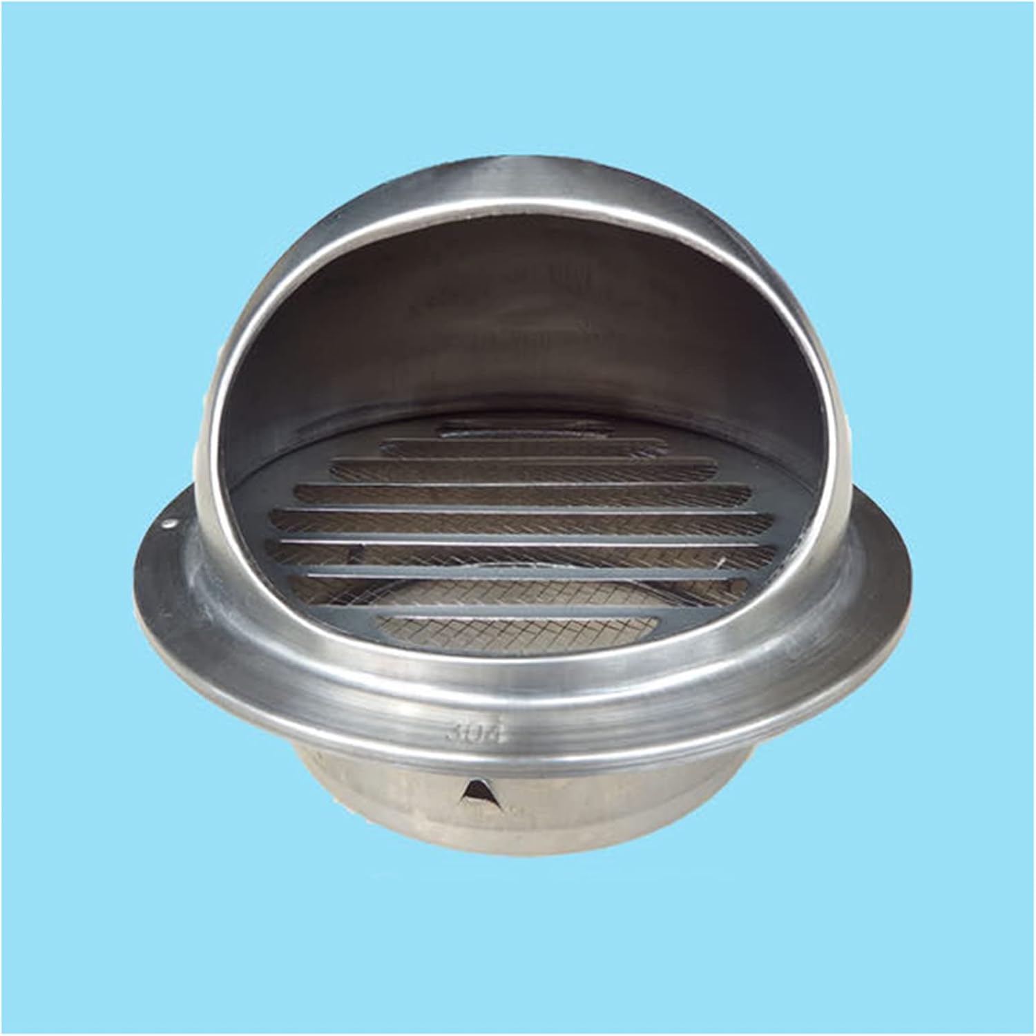 Rejilla de ventilación redonda de acero inoxidable 80mm