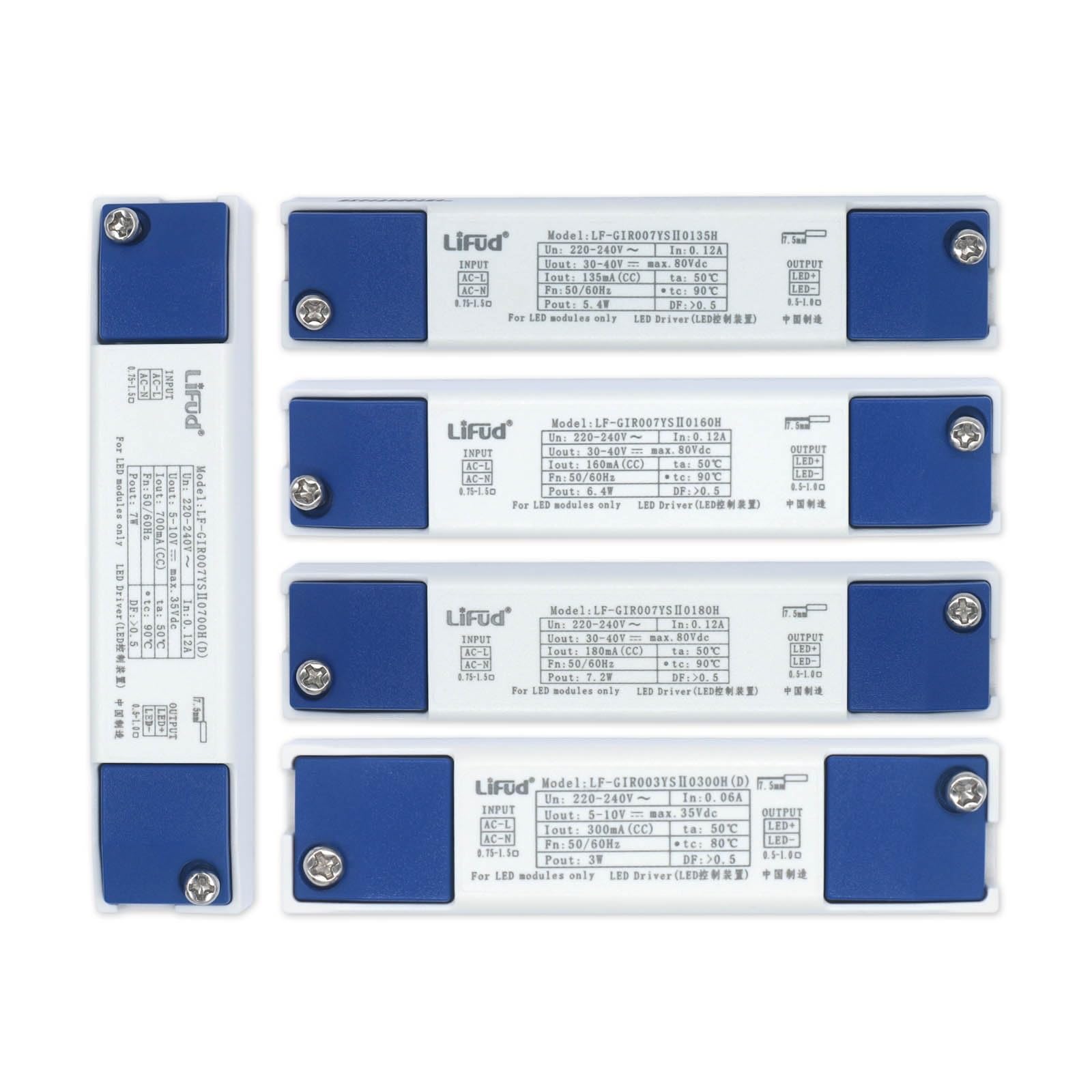 FCARUMIQP LF-GIRxxxYS 3W 5.4W 6.4 W 7W 7.2W LED Driver DC5-10V DC30-40V PanelLight Power AC220V 240V Lighting 1pcs(6.4W DC30-40V 160mA)
