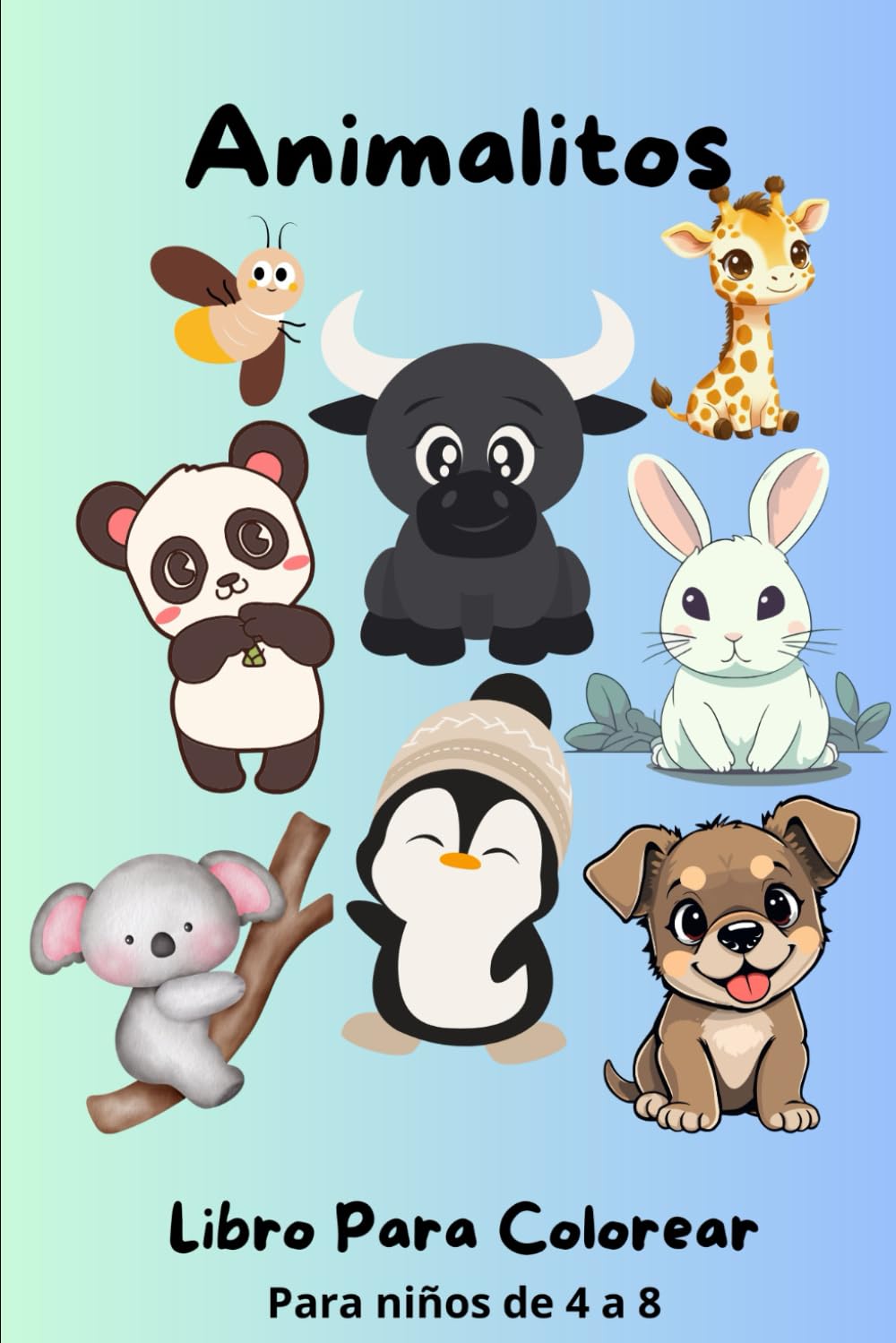 Libro para Colorear de Animales: Animales salvajes, domésticos y más – Para niños