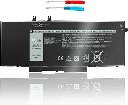 New 68Wh 3HWPP 03HWPP Battery for Dell inspiron 15 7000 7506 7706 2-in-1 Latitude 14 5410 5510 5501 5511 5401 E5401 5411 Precision 3541 3550 3551 10X1J 010X1J 3PCVM JG75F N2NLL T6DC2 YPVX3 1VY7F