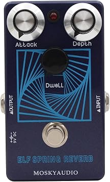 ELF SPRING REVERB Guitar Effect Pedal Vintage Voiced Reverb Pedal with True Bypass