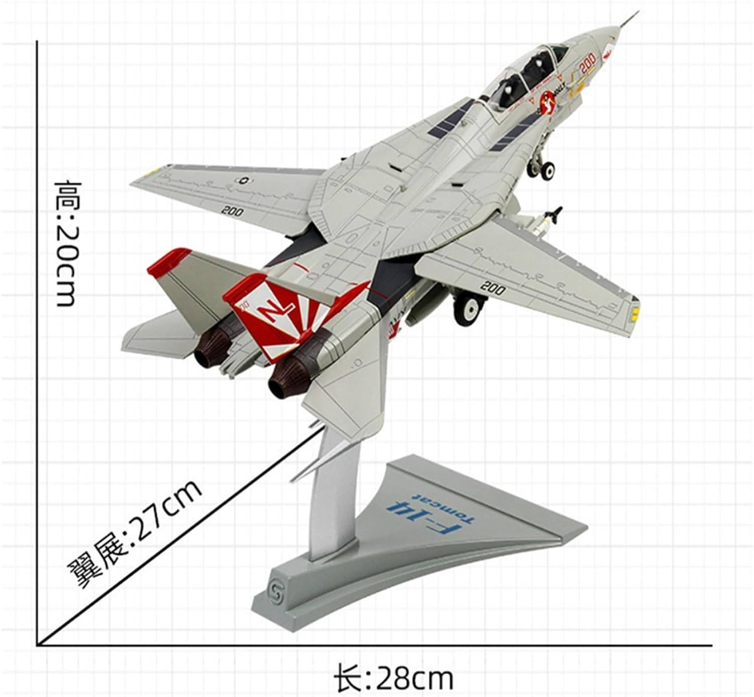 Die Cast Metal 1 72 for US Navy Army F14 VF-111 Tomcat Fighter Aircraft Model Toy Display Series Hobby Playgame Kit