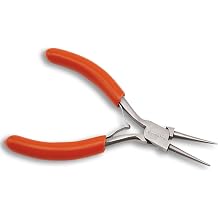 Beadalon 201F-022 Red Handle Round Nose Pliers, Econo