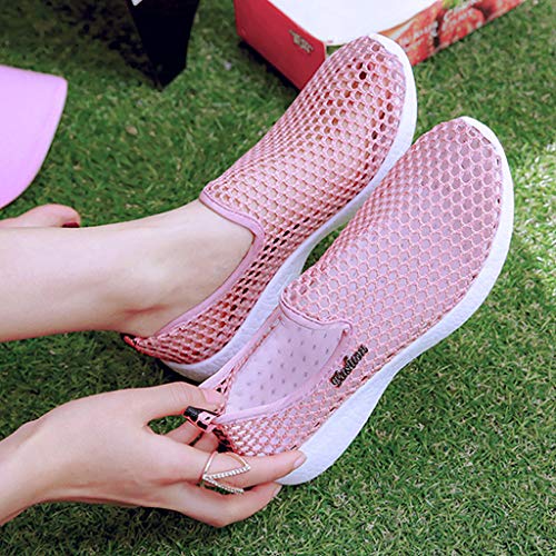 Turnschuhe Frauen Hollow Out Mesh Atmungsaktive Sommer Weiche Bequeme Slip On Schuhe - Image 4