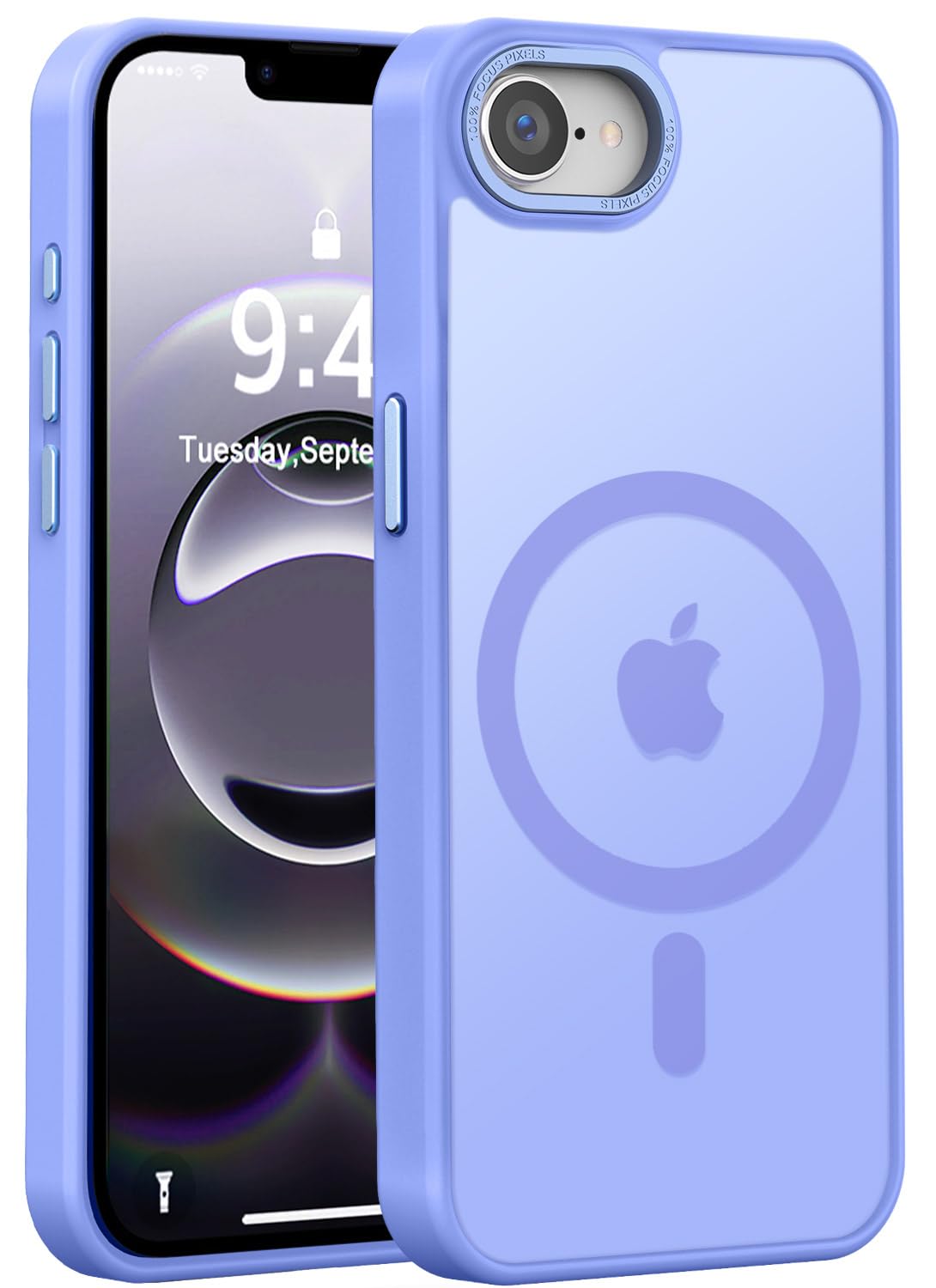 Newfuture Strong Magnetic Compatible with iPhone 17 Pro Case [13 FT Military Drop Protection] [Compatible with Magsafe] Slim Translucent Matte Shockproof with Anti-Fingerprint Phone Case, Tender Pink — view 238