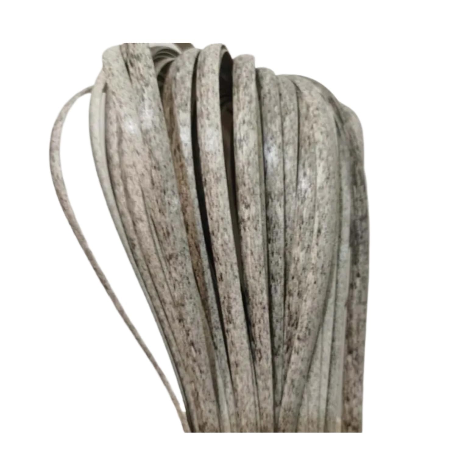 Kit de Reparación de Ratán 50 Metros 8mm PE sintético Material de ratán Plano gradiente Gris Tejido reparación Muebles Silla Mesa Cesta Cuerda de caña de plástico