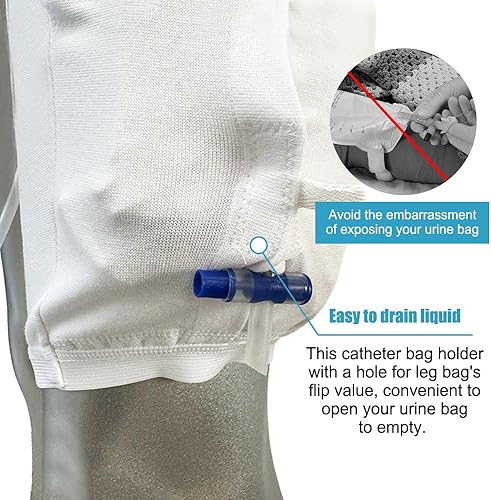 Miniatura 3 de Funda para bolsa de drenaje de orina, soporte para bolsa de pierna de catéter, fundas de catéter Foley, soporte para bolsa de pierna de orina