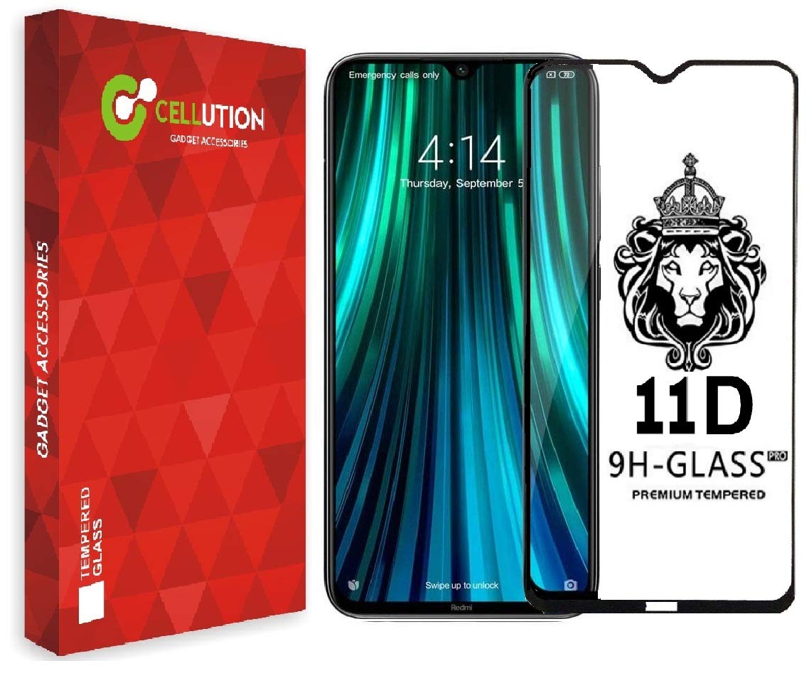CELLUTION 11D Tempered Glass for Xiaomi Mi Redmi Note 8 Full Screen Edge to Edge Coverage with Easy Installation Kit, (Black) Pack of 1 (B07ZKZ15SS) Amazon Price History, Amazon Price Tracker