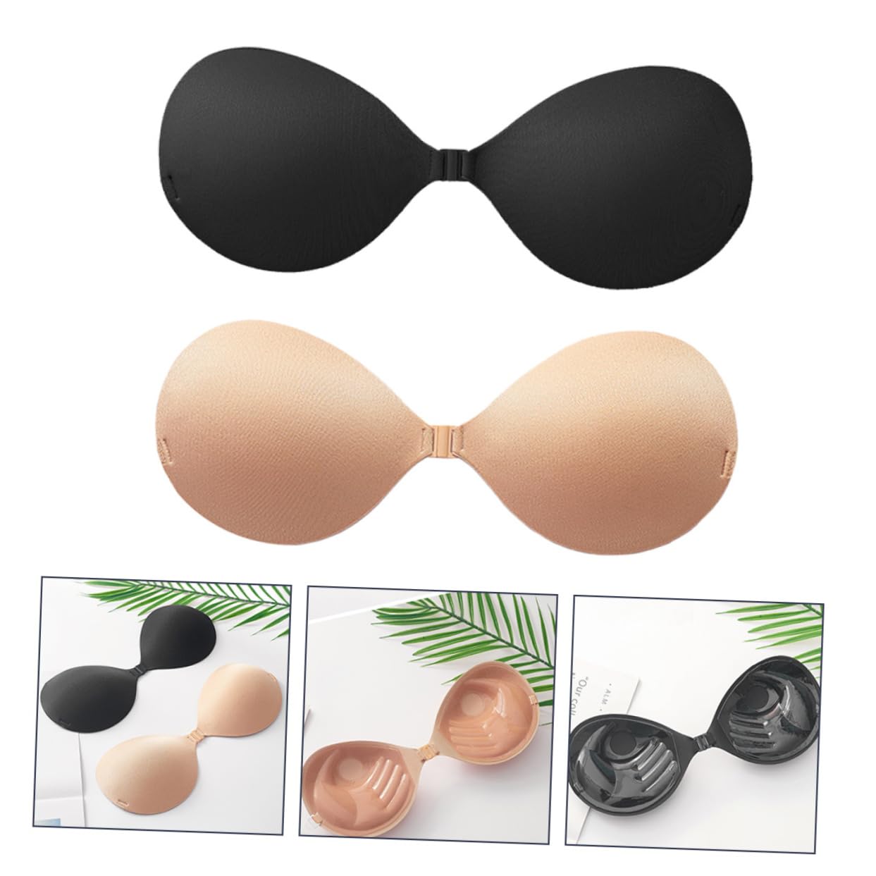Pegatinas De Sujetador Adhesivo Sin Tirantes Vestido De Novia para Vestidos De Novia Negros para Sujetador Bandeau Invisible Gel De Sílice
