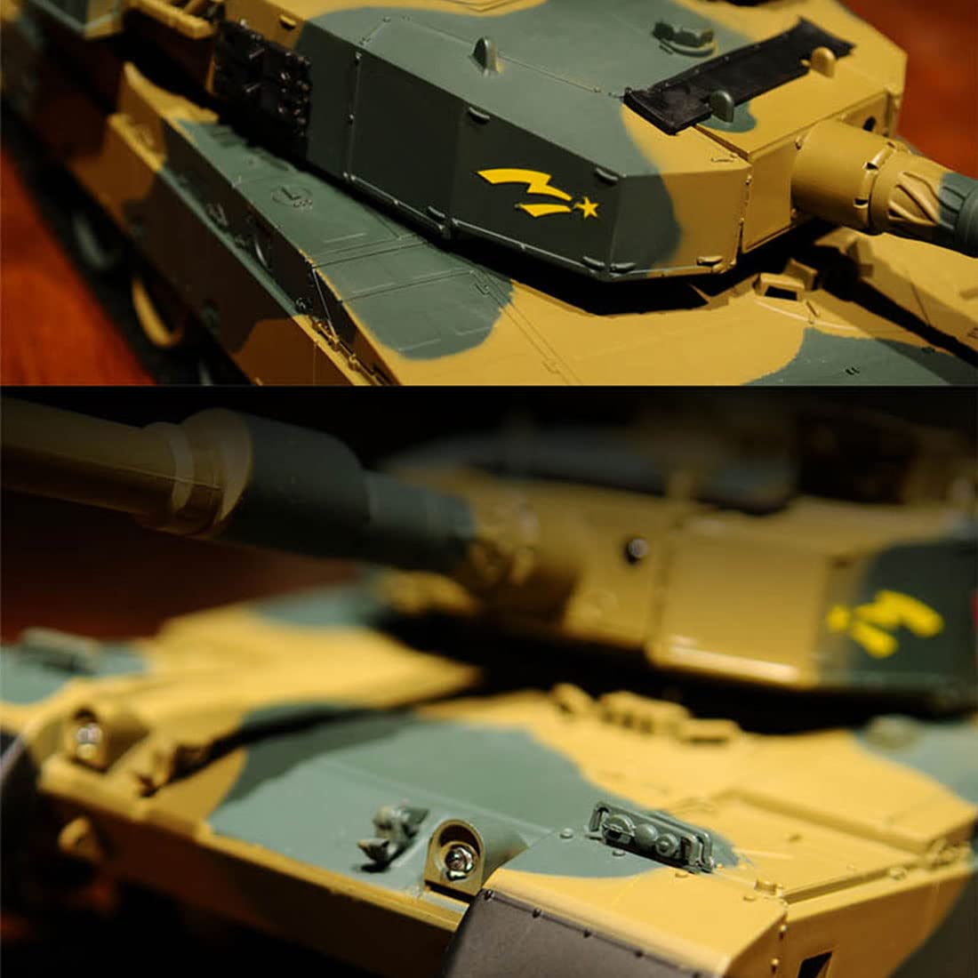 RC Leopard2 czołg A5 ze światłami i efektami dźwiękowymi, skala 1/24, pilot zdalnego sterowania, czołg z odrzutem, realistyczny model wojskowy do zabawy wewnątrz i bitew wieloosobowych