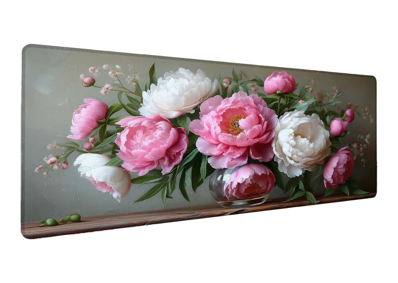 Podkładka pod mysz, 1000 x 500 x 3 mm, gamingowa podkładka pod mysz, duża, wodoodporna, antypoślizgowa gumowa podstawa, szyte krawędzie, poprawia precyzję i prędkość T-3