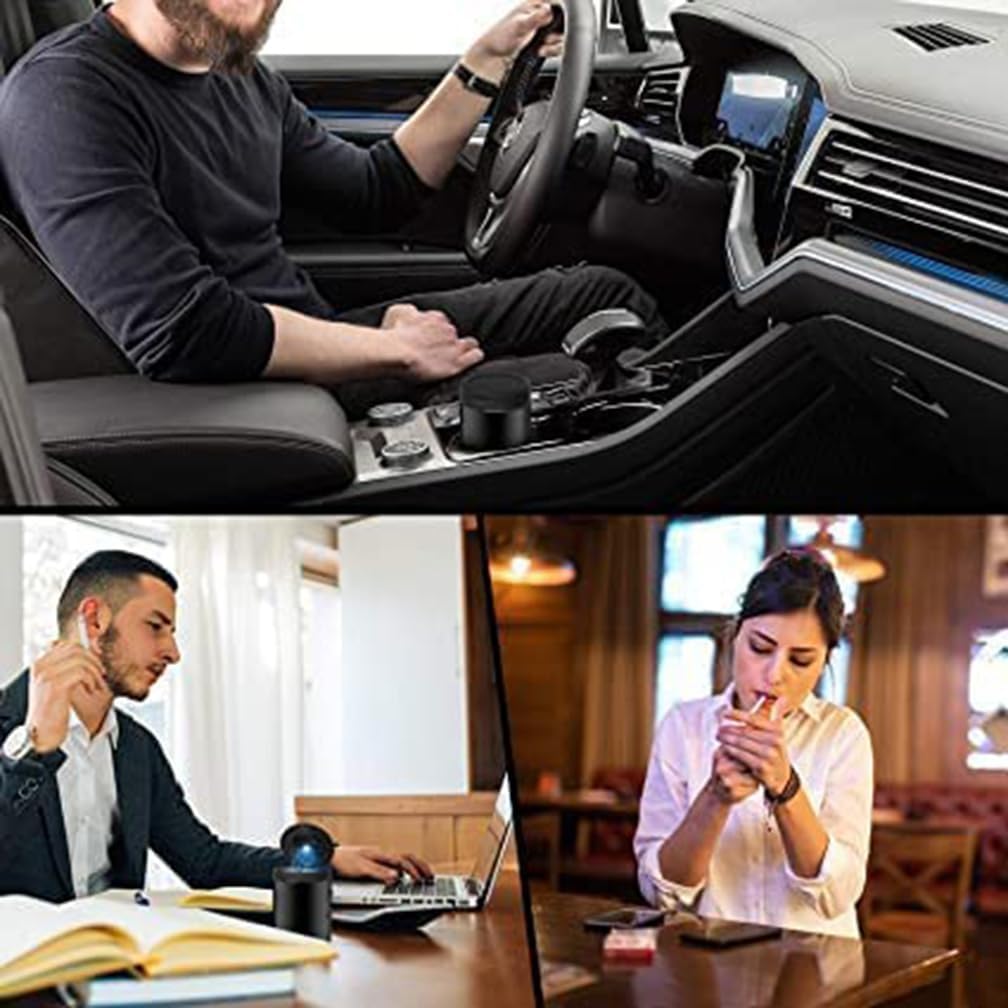 Car Ashtrays, for Mazda Portable Travel Detachable Smokeless Self Extinguishing Cigaretteashtray, Auto Accessories,B-Silver