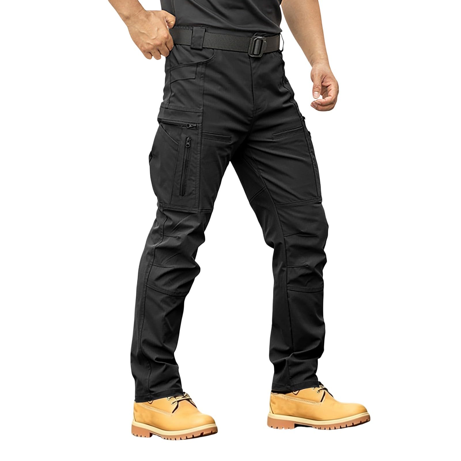 Mens Tactical Cargo Pants Stretch Waterproof Breathable Outdoor Hiking Work