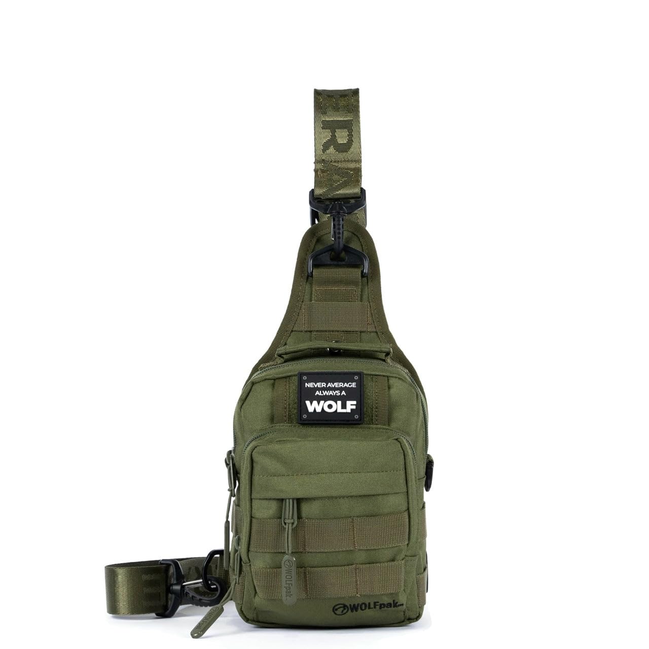 WOLFpak 4L Mini Tactical Sling Bag OD Green - Compact Crossbody Backpack for Gym Travel EDC Tactical Shoulder