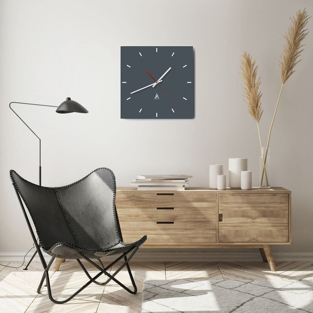 ARTTOR Horloge Décorative Moderne Carrée 40x40 cm - 3282