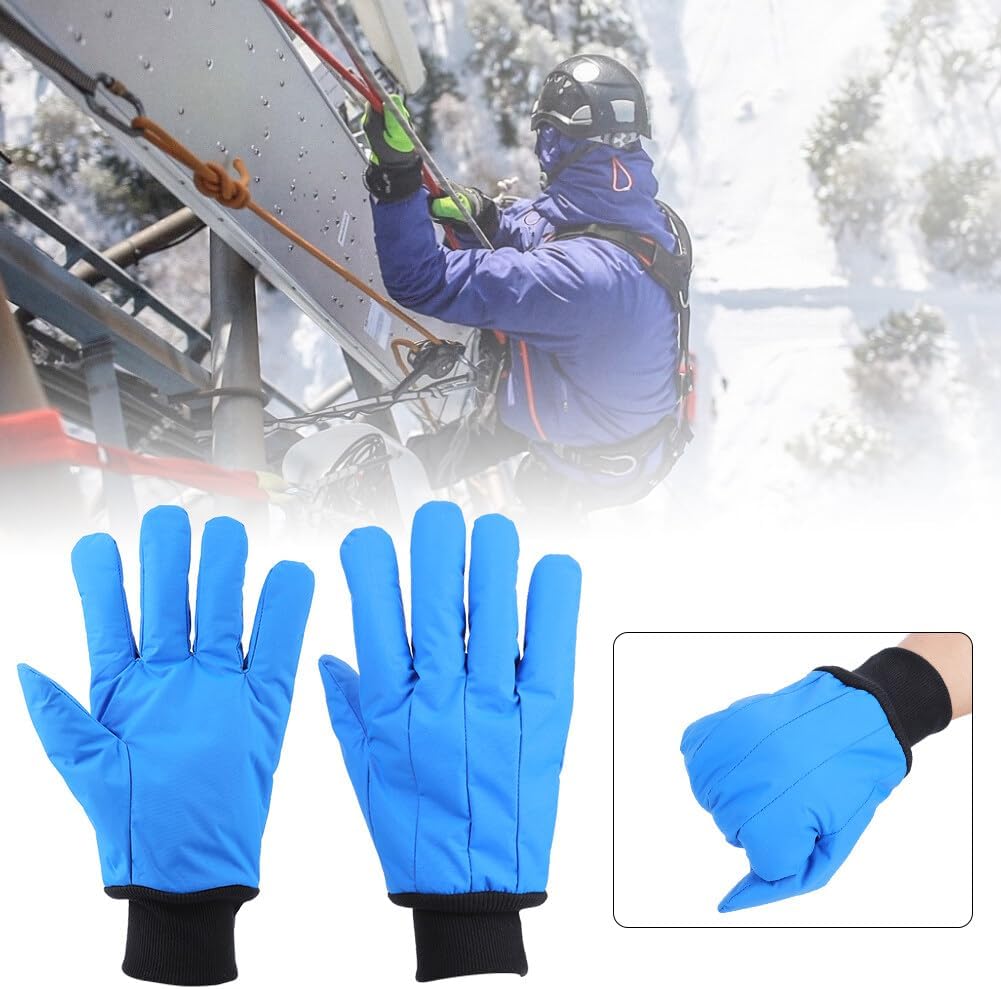 Cryogenic Gloves LN2, Low Temperature Protective Work Gloves - 200°C to- 360°C Liquid Nitrogen Protective Glove for Dry Ice Freezer Cold Weather
