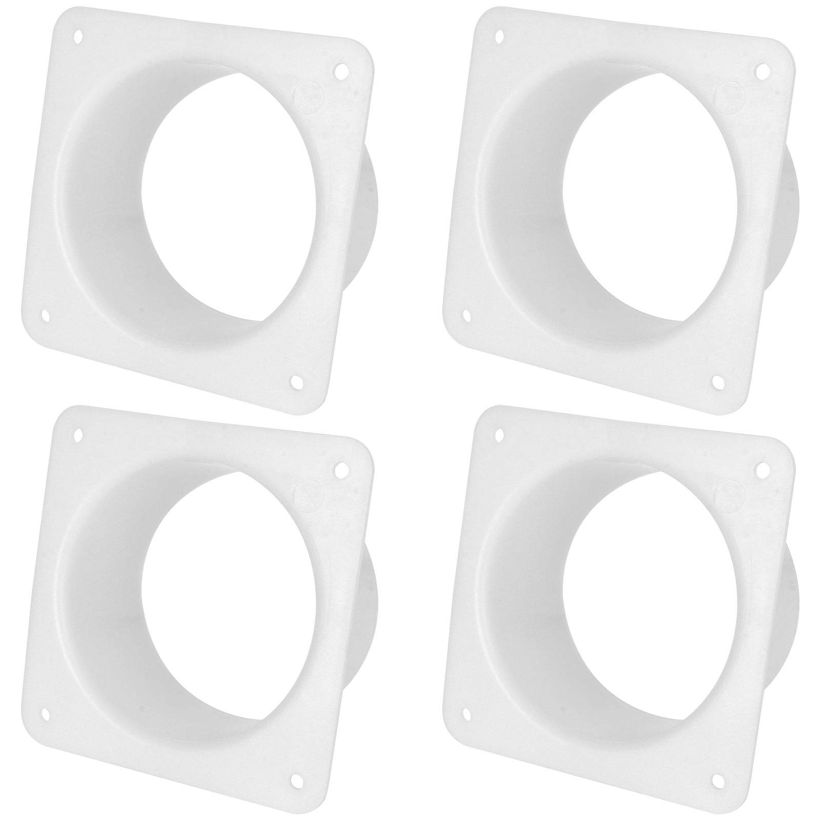 Buy 4 Inch Duct Connector Flange, Plastic Dryer Vent Adapter, Straight