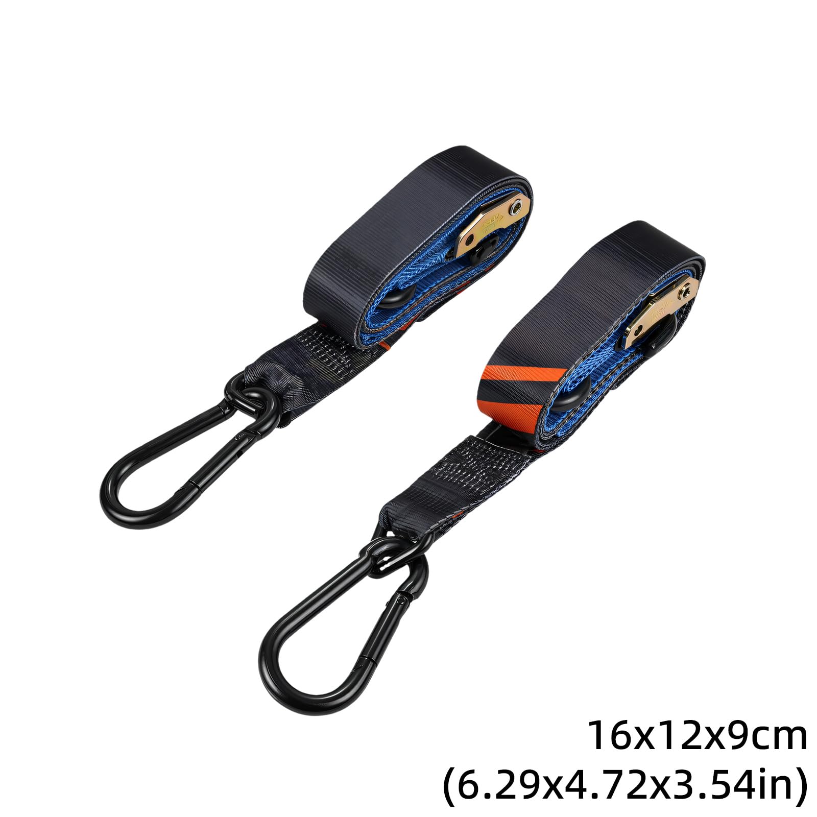 Sangle de sécurité pour Bagages, Sangle tissée de 38mm pour avec Crochets métalliques, Aide à l ' arrimage réglable pour Le Transport