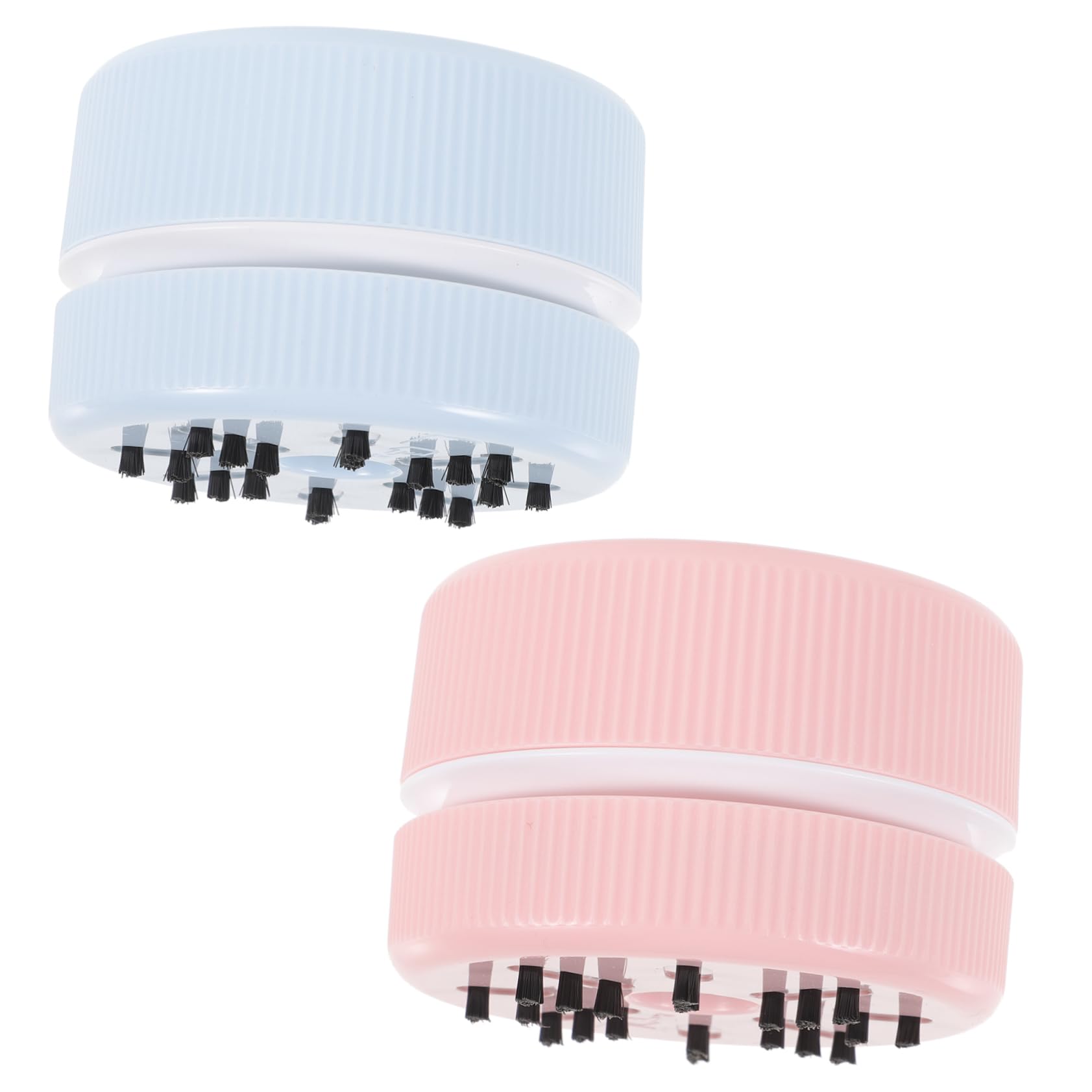 DOITOOL 2pcs Mini Dust Cleaner Table Dust Vacuum Cordless Hand Vacuum Cleaner for Desktop Laptop Keyboard Portable Crumb Cleaner Random