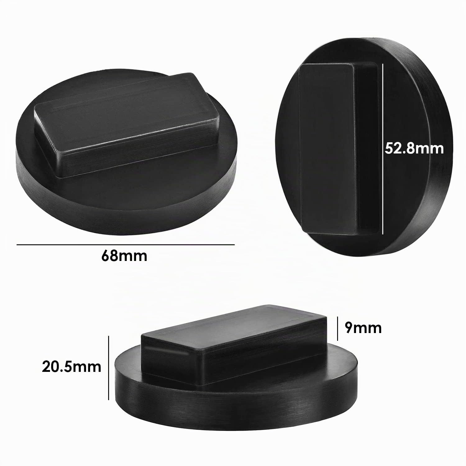 DEDC 2 Pcs Jack Pad Bloc Cric en Caoutchouc pour Tampon Protéger Le Bas de Caisse Lors du Levage de la Voiture Compatible avec BMW, Mini