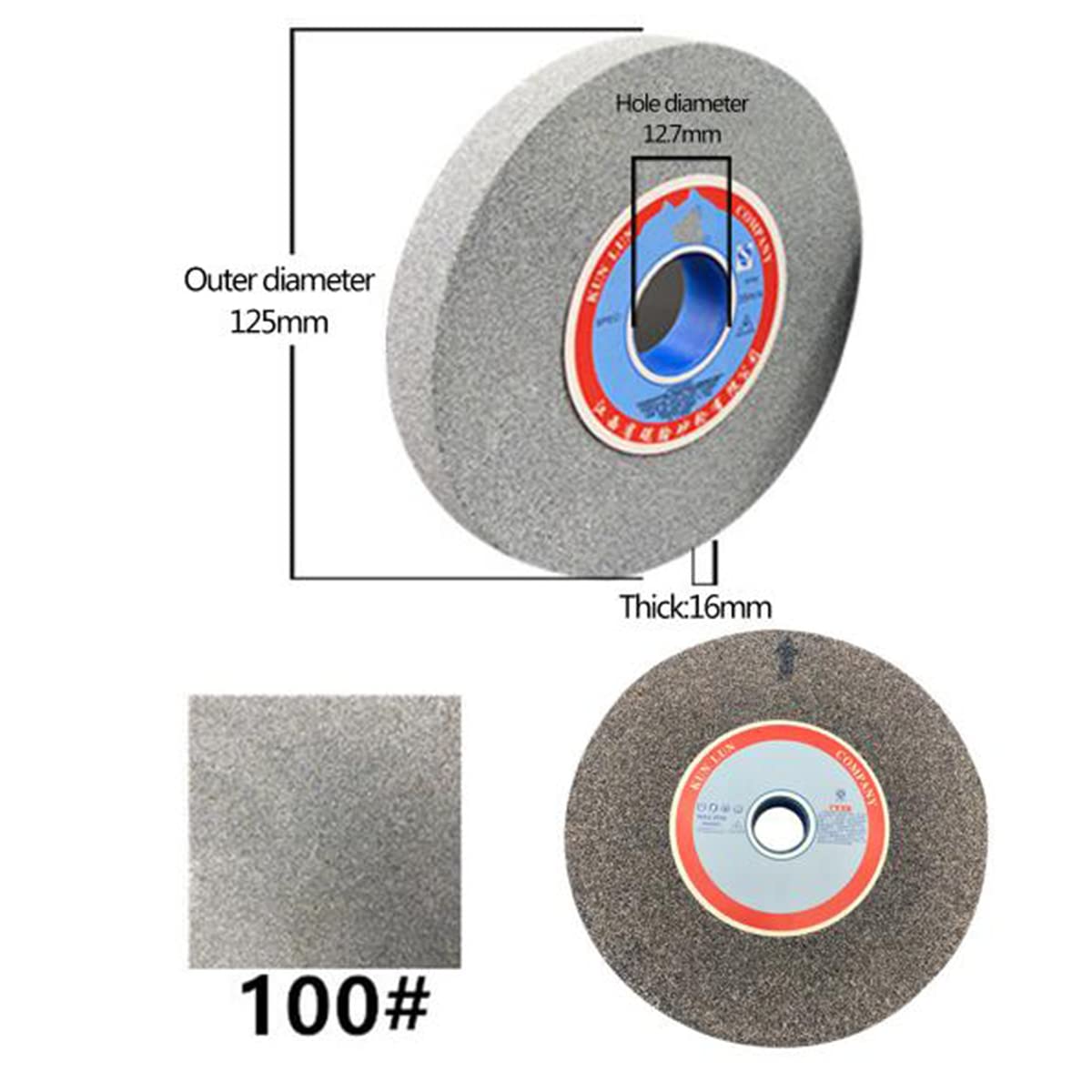 Tarcze szlifierskie, 125 mm brązowa tarcza szlifierska korundowa(100#)