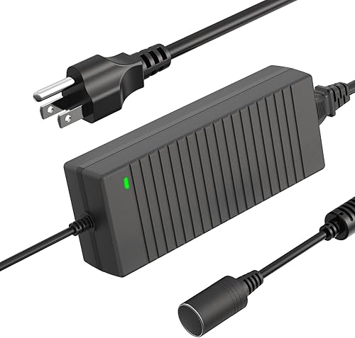 Shentian Fuente de alimentación Encendedor de cigarrillos Enchufe Adaptador de CA a CC 100V-240V a 24V 5A Cargador de Alimentación de Coche