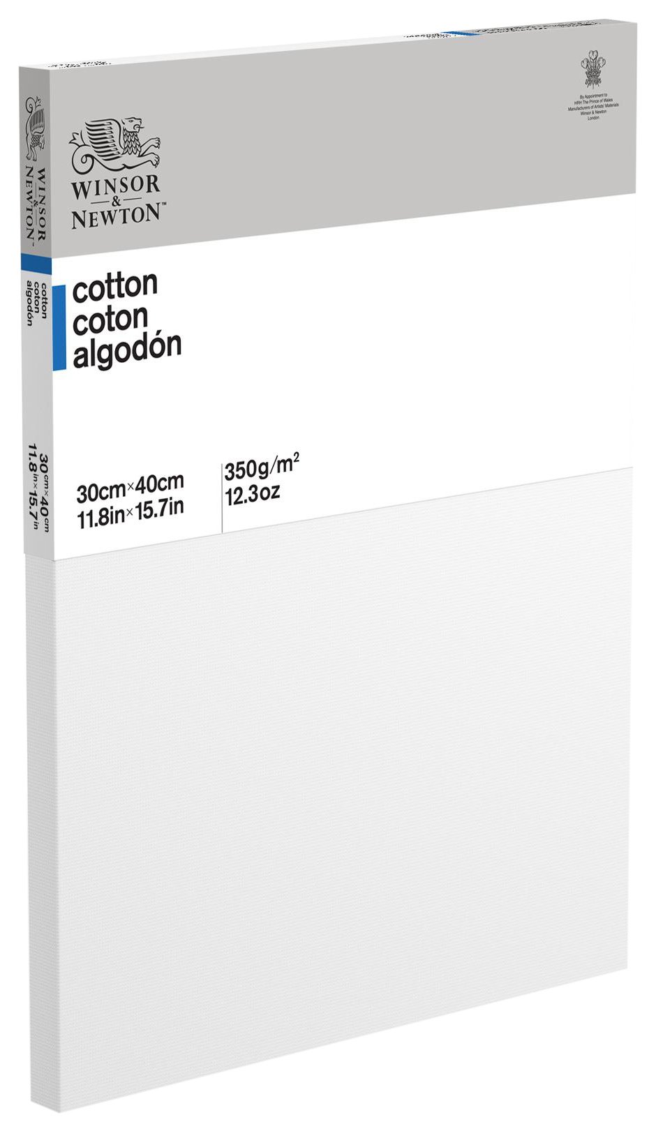Winsor & Newton 6201063 - Keilrahmen " Classic " 3-fach grundiert 350 g/m², Leistendicke 19 mm, Baumwolle - 30 x 40 cm