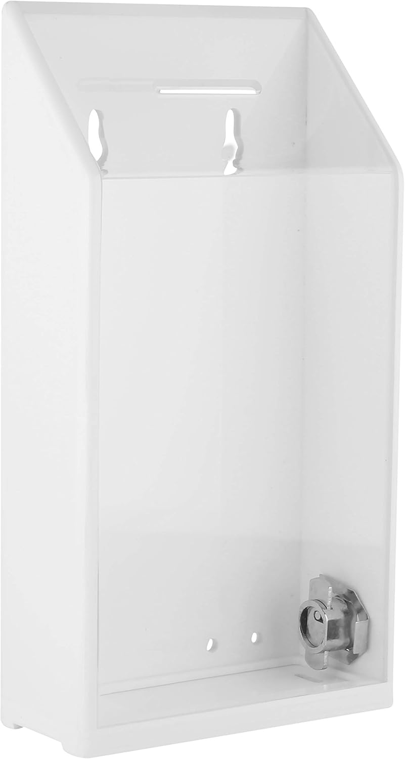 Rectangular Acrylic Donation Suggestion collection Box Pre Drilled
