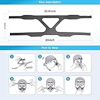 Vista 3 de CPAP - Correa de repuesto para casco para la versión universal, Gris