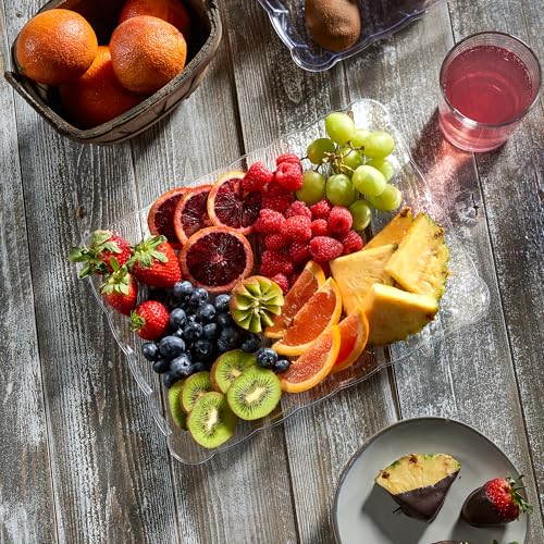 image for Plasticpro Plastic Serving Trays - Serving Platters Rectangle 9X13 Dis