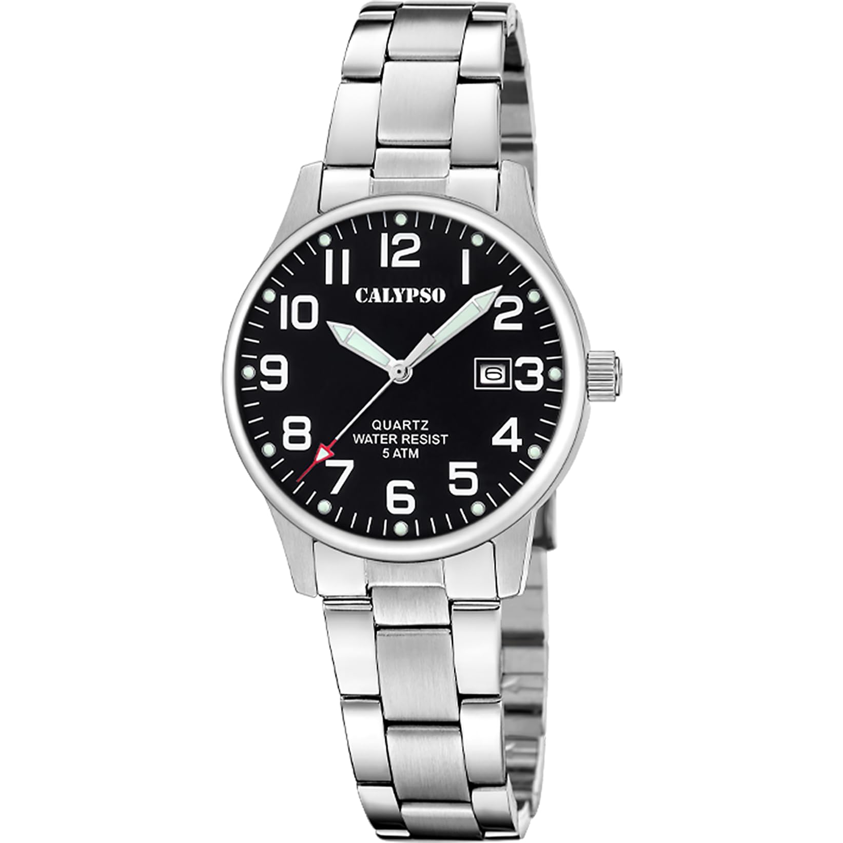 Calypso Ladies Basic Metallic Black Stainless Steel Watch K5861/4