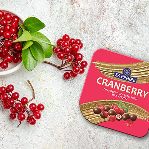 Image of Sapphire Chocolate Coated Nuts, Cranberry 90 g | Mouth Melting Milk Chocolate With Nutritious and Nutty Crunch