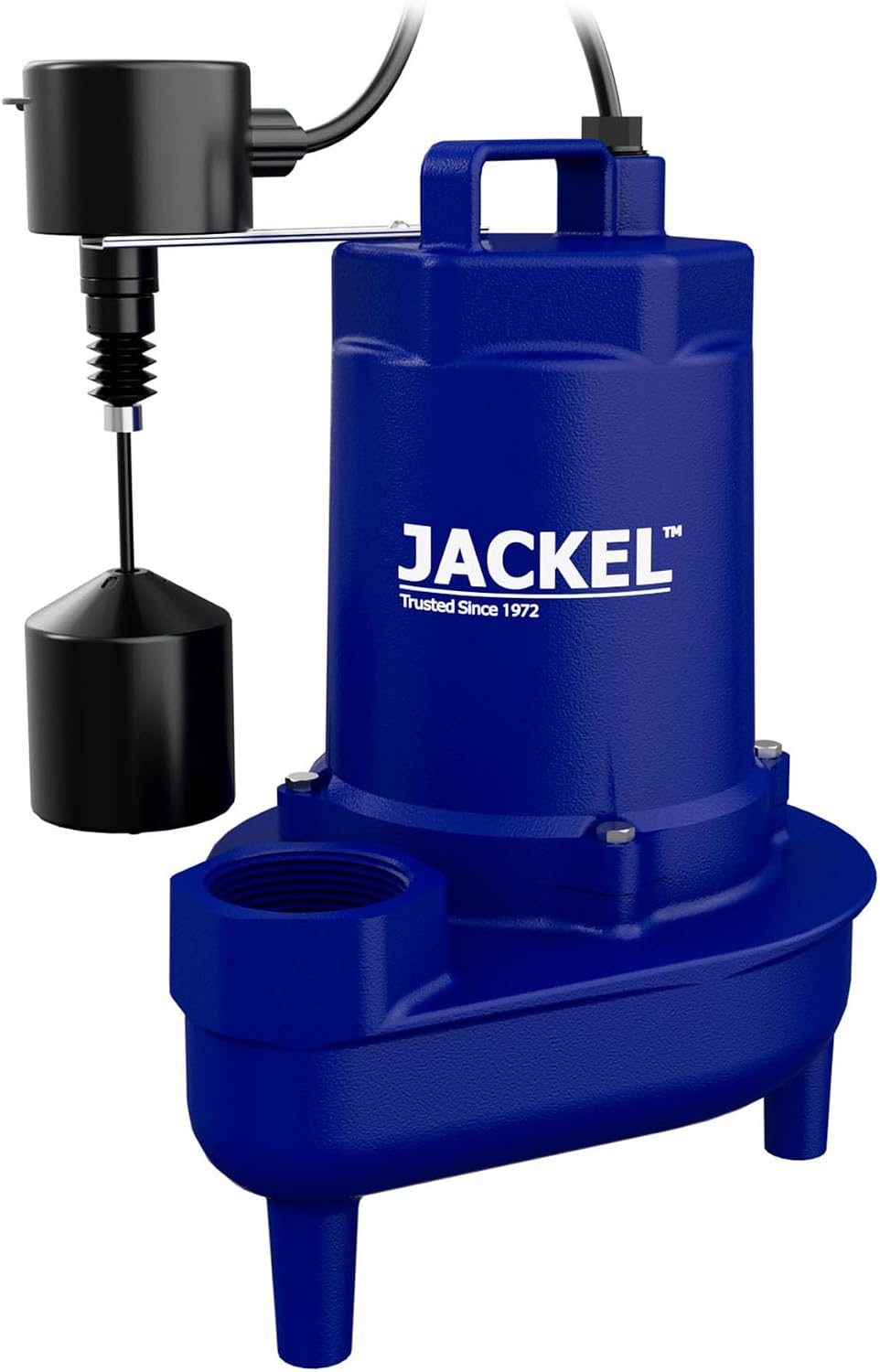 SEW500CIV 1/2 HP 9300 GPH Cast Iron Submersible Sewage Pump with Piggy-Back Vertical Float Switch
